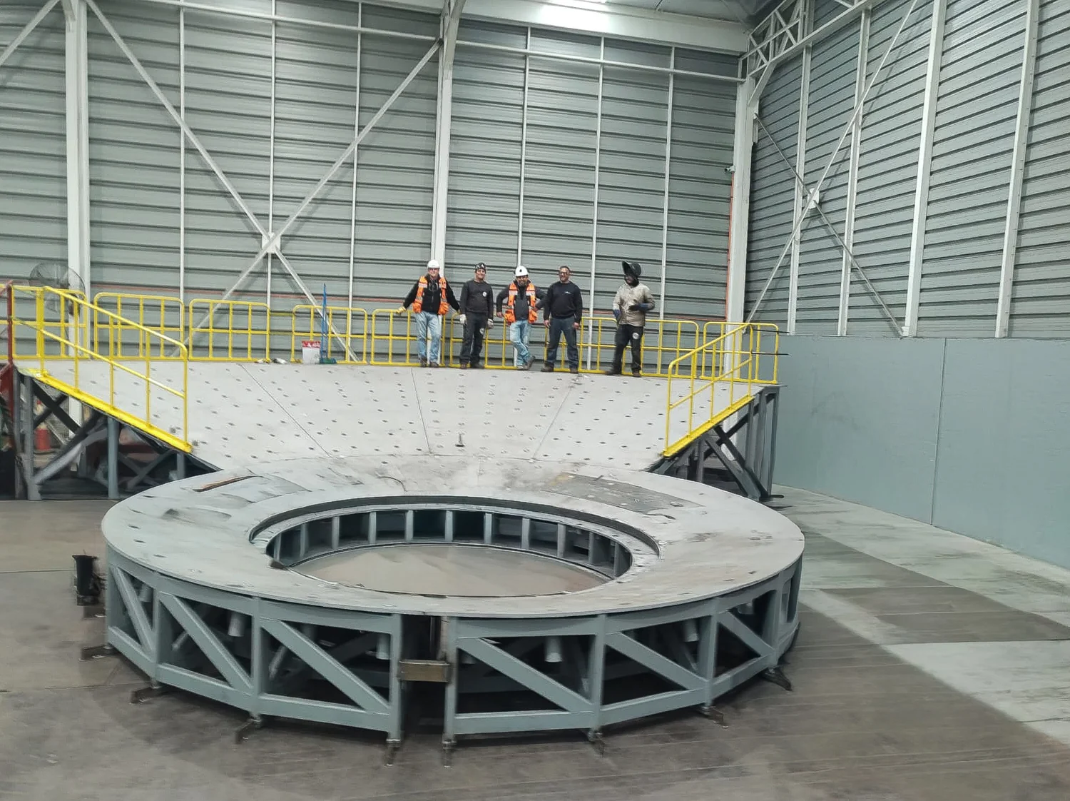 Estadio de descarga para molino SAG — proyecto Prosolmec